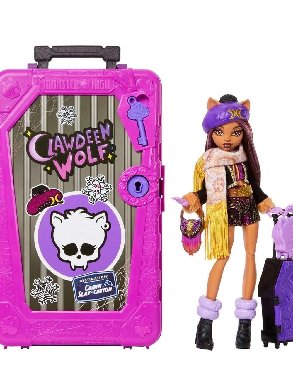 Monster High Cabin Slay-cation Playset — Purple & Pink Artwork